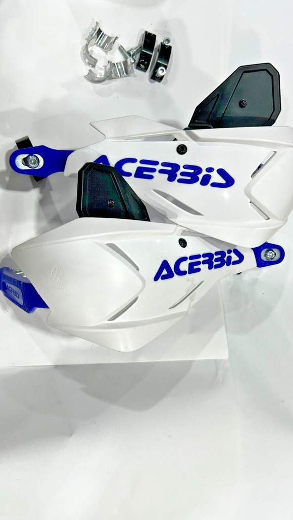 Acerbis WHITE Handguards white Enduro Yamaha DRZ400s with mirrors KTM LOOK WOW