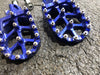 BLUE WIDE DRZ400SM DRZ 400SM DRZ400S right and left foot pegs footpegs RM125