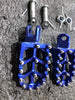 BLUE WIDE DRZ400SM DRZ 400SM DRZ400S right and left foot pegs footpegs RM125