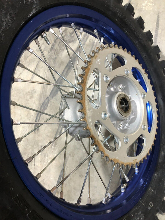 2020 BLUE REAR Wheel Rim Spoke Rotor Sprocket for Yamaha 2014-up YZ250F YZ250FX