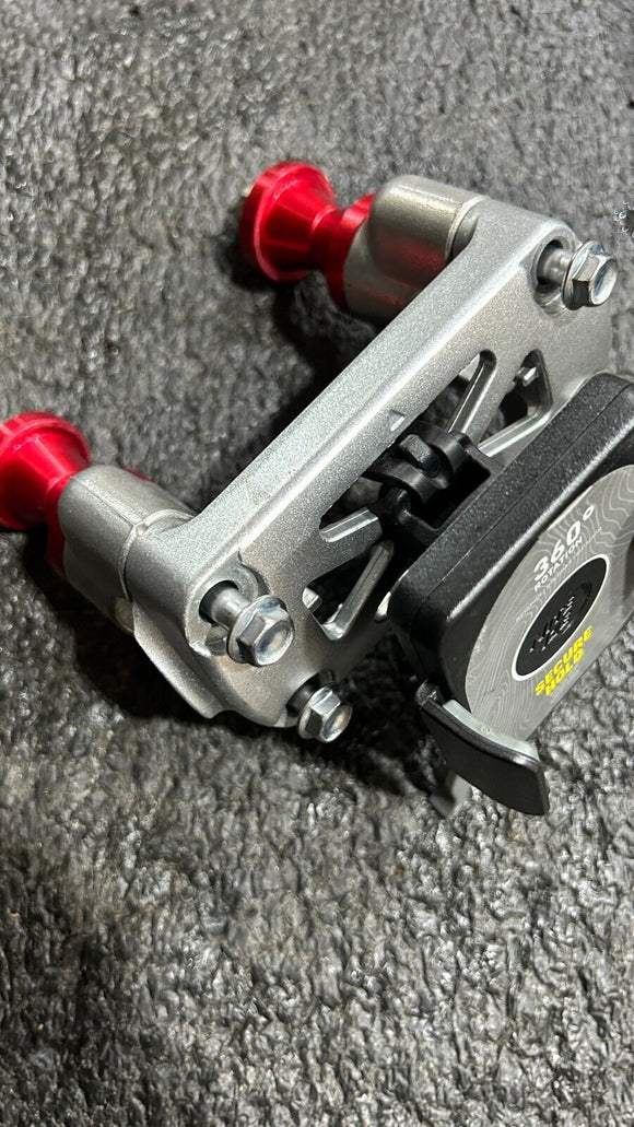 2005-2024 DRZ400SM Super Moto Bar clamps RED mounts big bar rubber triple mount