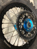 2019 Kawasaki KX85 KX100 TUSK 14” Rear Wheel Hub, Rim, & Tire Black BLUE HUBS