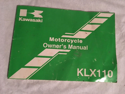 OEM Kawasaki Motorcycle Owners Manual  2001 KLX110 99987-1089