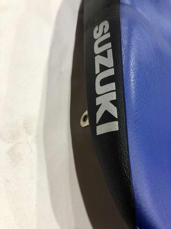 SUZUKI DRZ400SM DRZ400S OEM complete seat BLUE / Black color LOW MILE BIKE 01-24