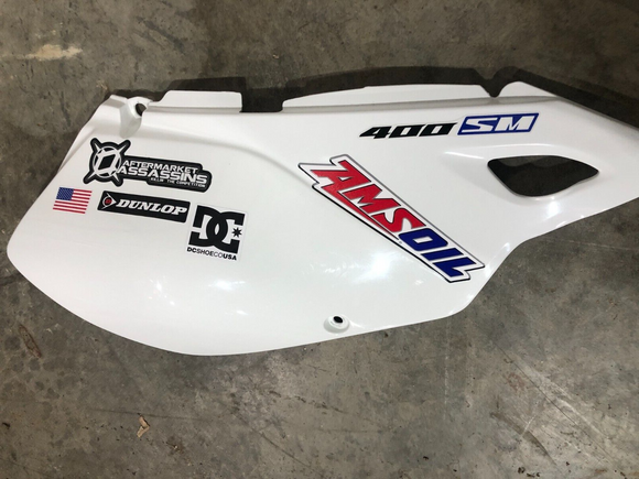2000-2024 Right Side Panel white DRZ400S Drz400SM Right Side Panel OEM 00-23 WOW