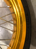 2017 DRZ400SM SuperMotoGOLD Excel FRONT wheel rim straight with Tire  WOW