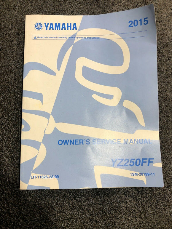 2015 YZ250F YZ 250 F Owners Service Manual WOW ORIGINAL yz250f SERVICE Manual